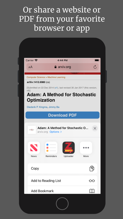 Uploader for Zotero Uploader for Zotero