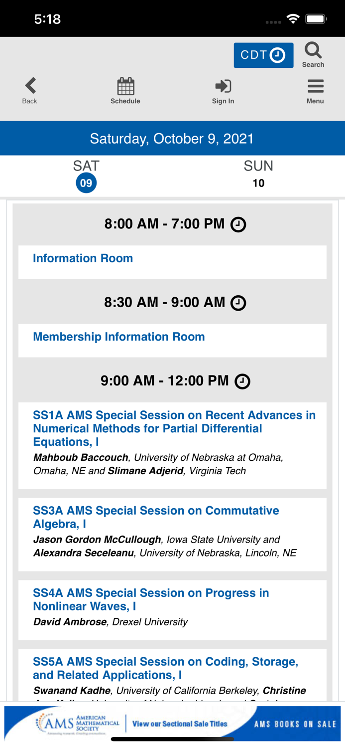 AMS Fall Central 2021