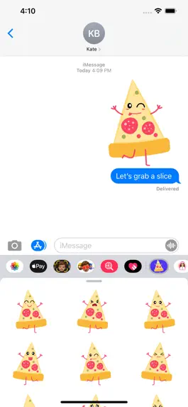 Game screenshot Pizza Slice Foodie Stickers mod apk