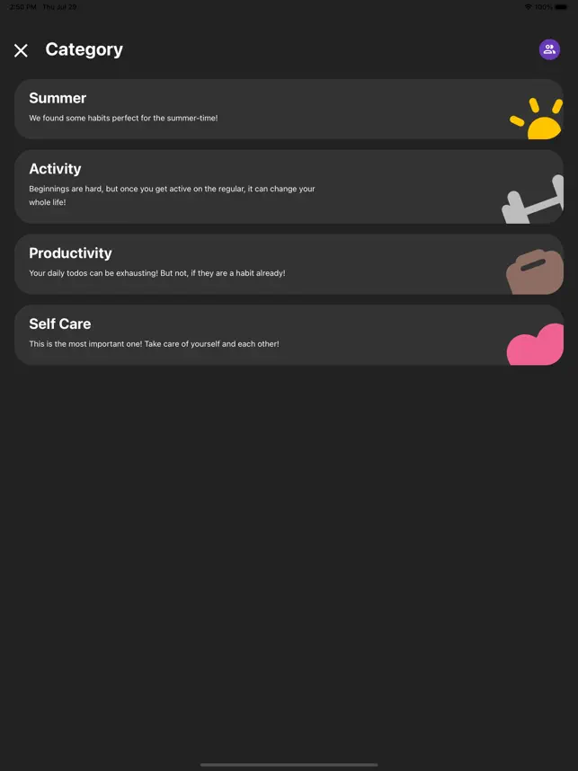 Captura 2 Groovy - Build Habits Together iphone