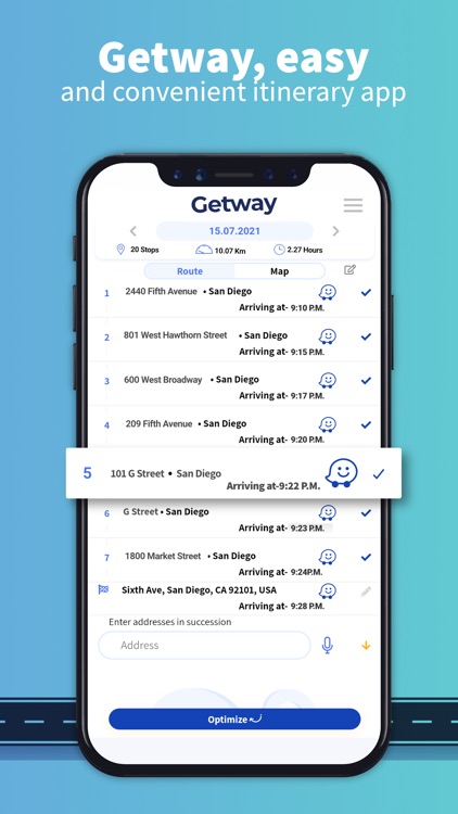 Route Planner - GetWay‎