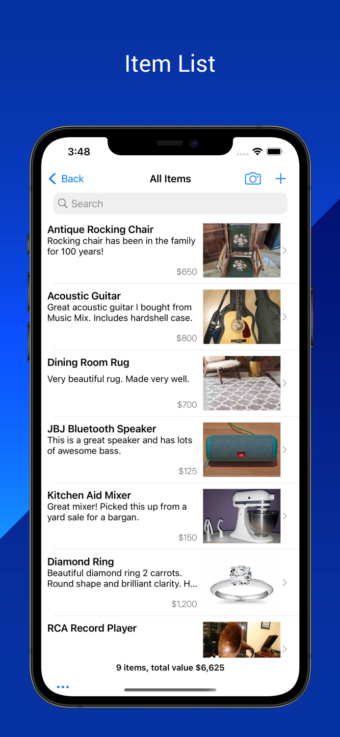 Kabootle Home Inventory