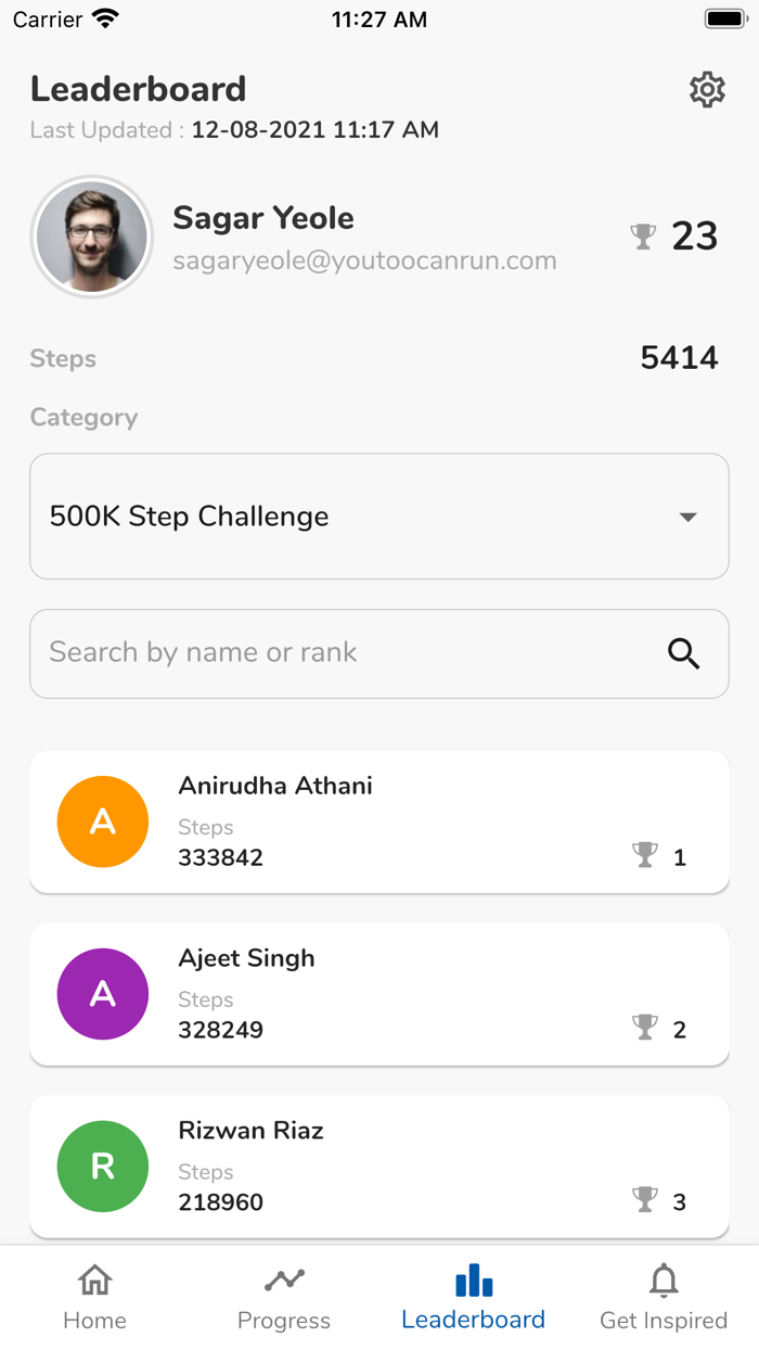 500K Step Challenge
