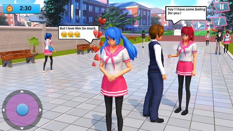 Anime High School Student Life screenshot-5