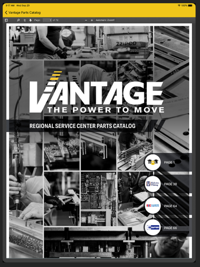 Vantage Parts Catalog