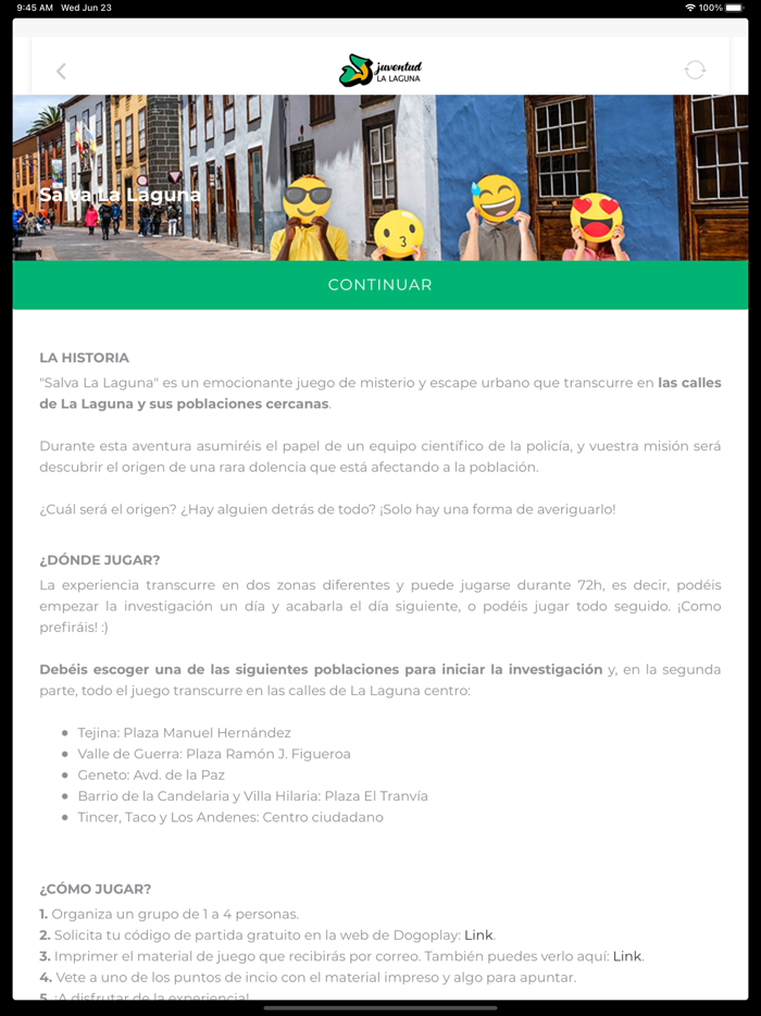 Escape Juventud La Laguna