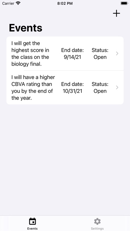 Bookie: Bets with friends