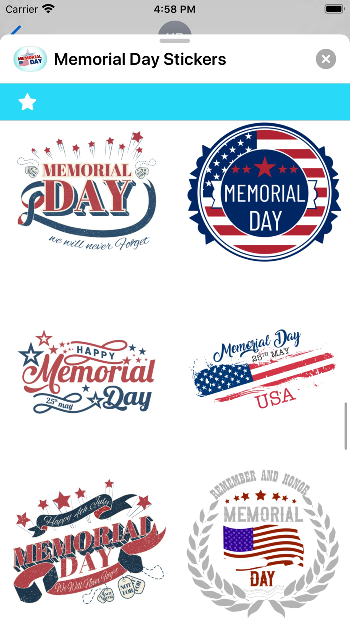 Memorial Day Stickers
