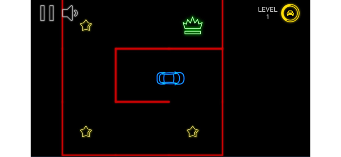 Neon Car Maze