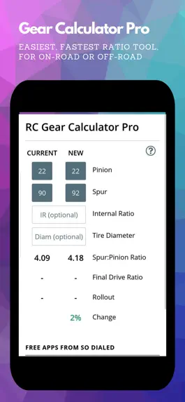 Game screenshot RC Gear Calculator Pro mod apk