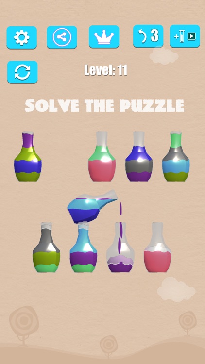 Water Sort: Liquid Puzzle 3D screenshot-3