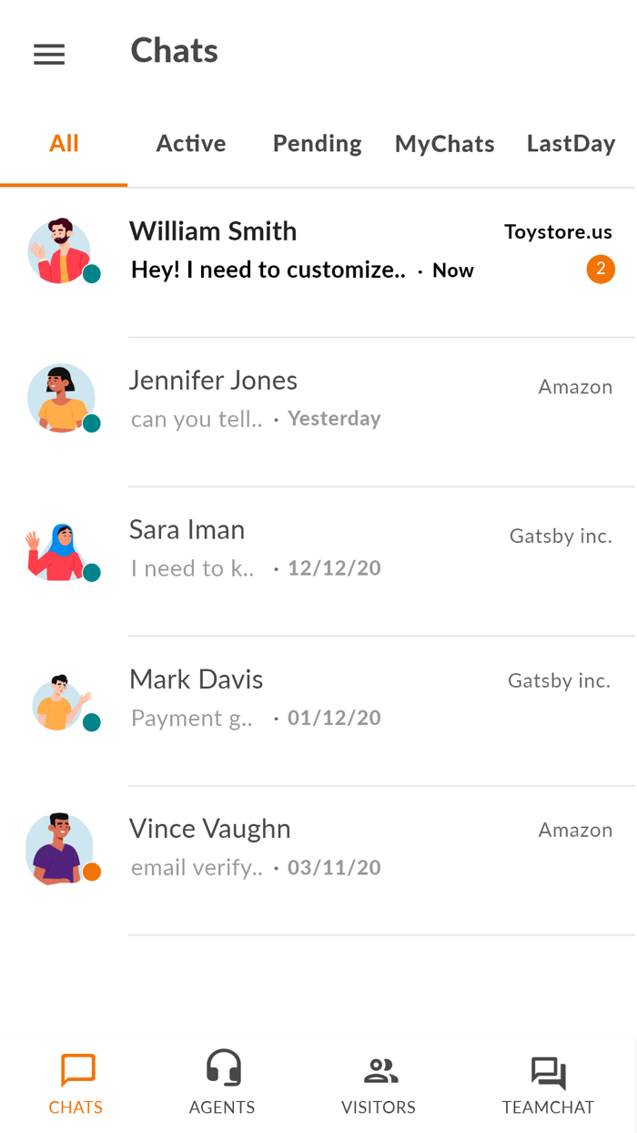SwiftChat - Sales Support Chat