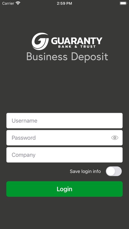 Guaranty Business Deposit