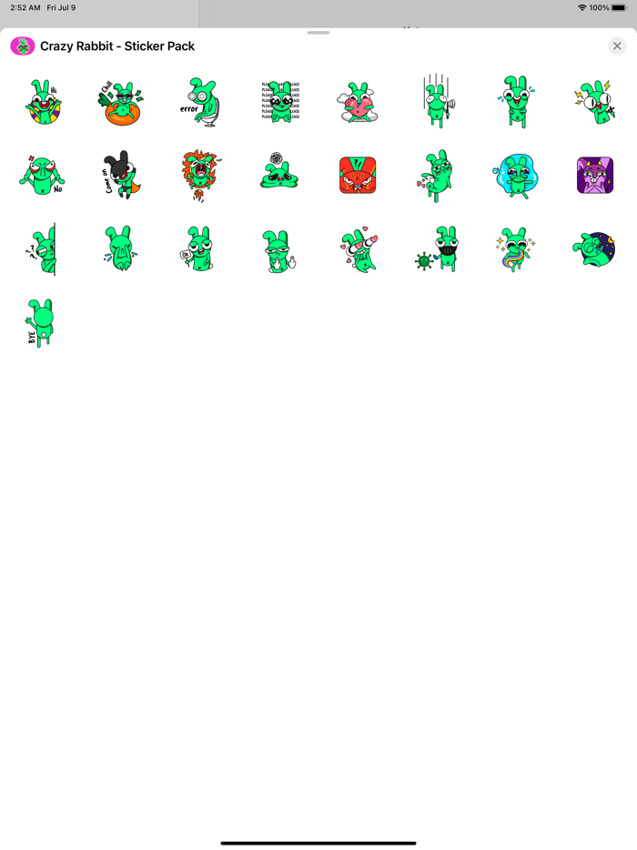 Crazy Rabbit - Sticker Pack