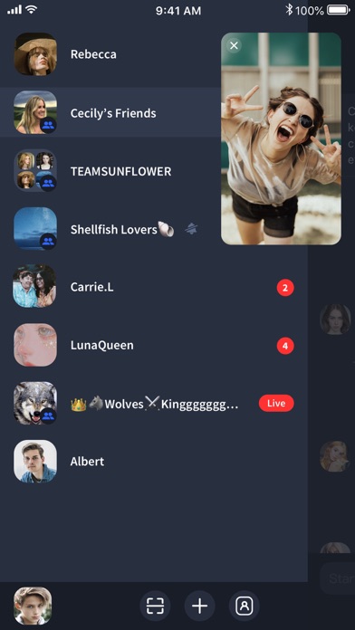Fambase: Live & Group Chat Screenshot