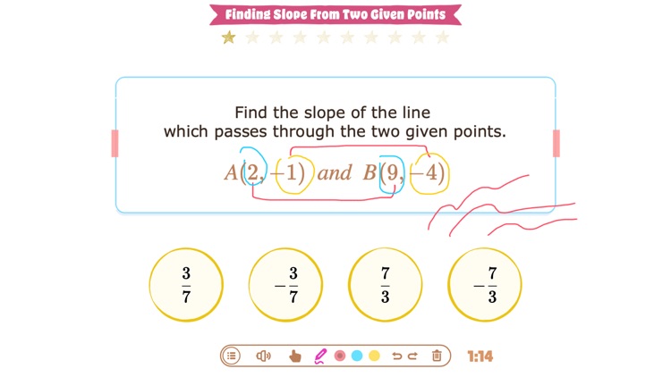 Finding Slope Four Ways screenshot-4