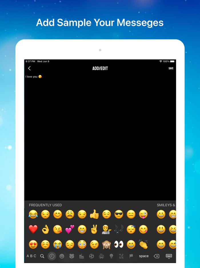 Copy and Paste Keyboard Text