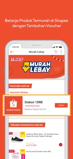 Shopee 17.8 Merdeka Sale app screenshot