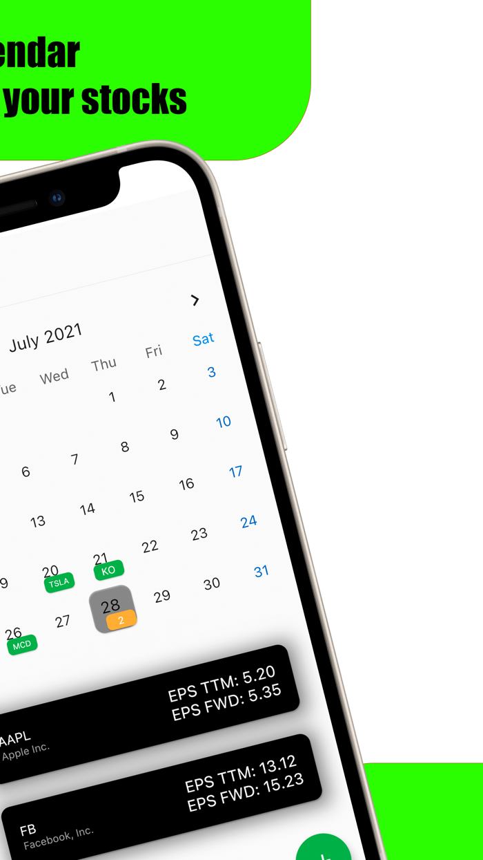 Stocks Earnings Calendar