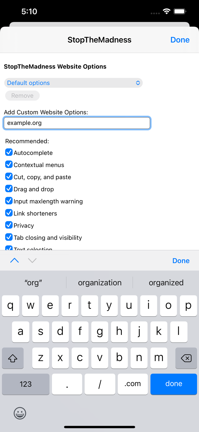 StopTheMadness Mobile
