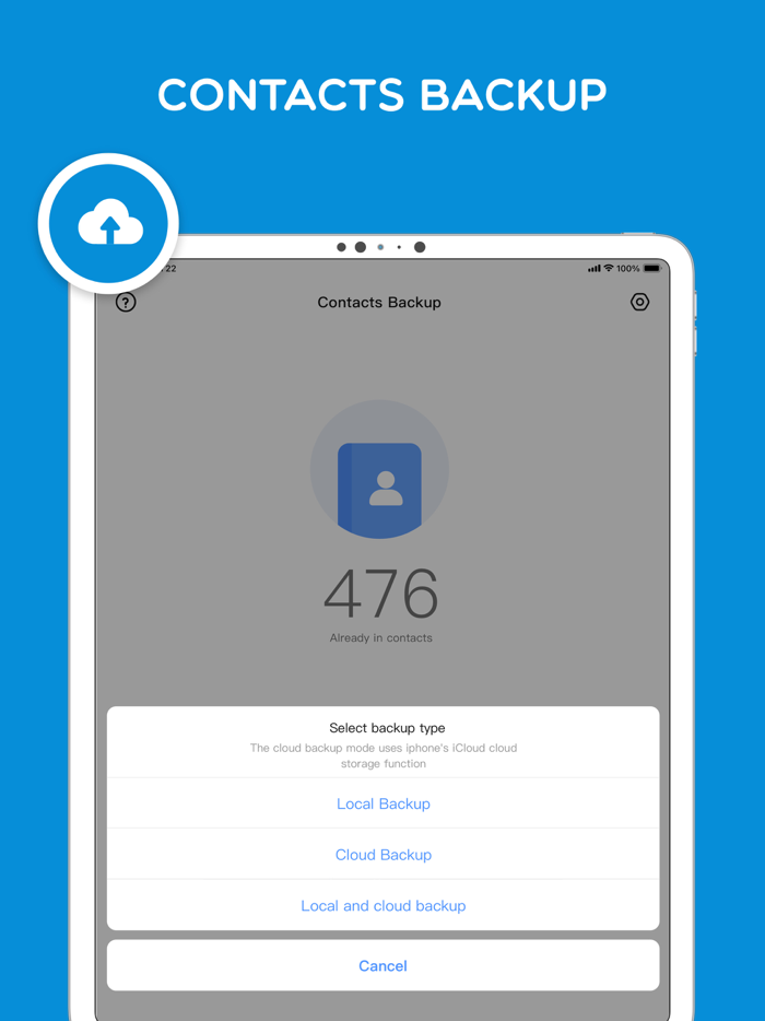 Contacts Backup  Delete