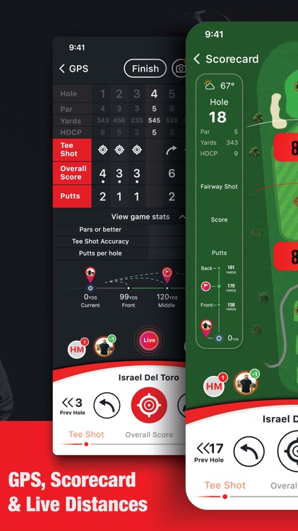 Golf GPS GolfNatic Scorecard