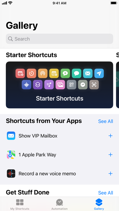 Shortcuts screenshot 3