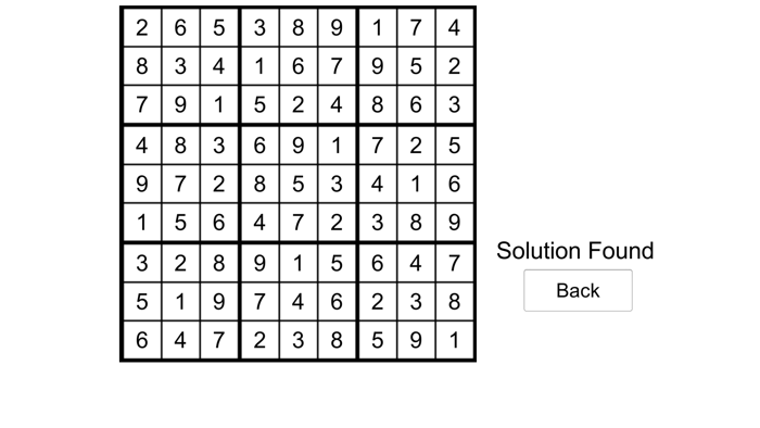 Sudoku Solution Finder