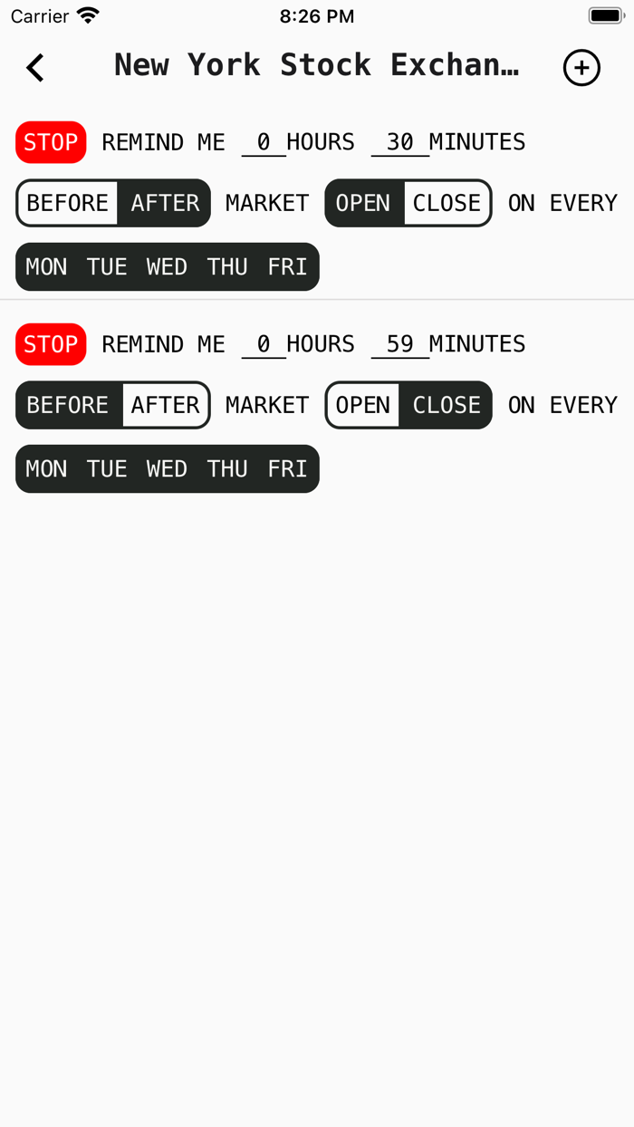 Stock Exchange Hours