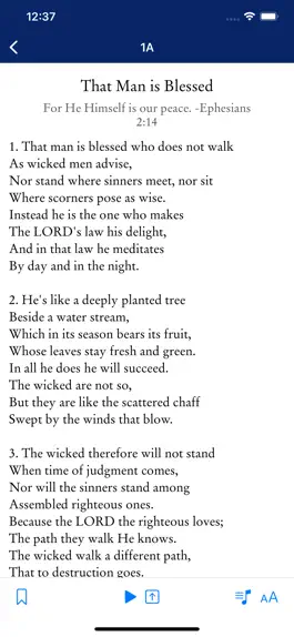 Game screenshot Book of Psalms For Worship apk