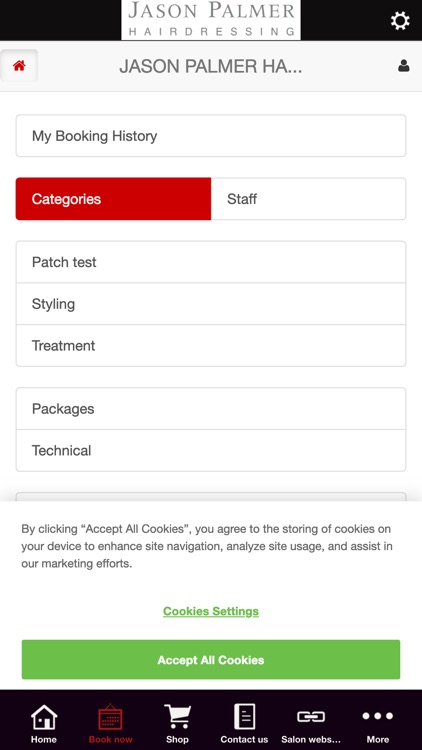 Jason Palmer Hairdressing App