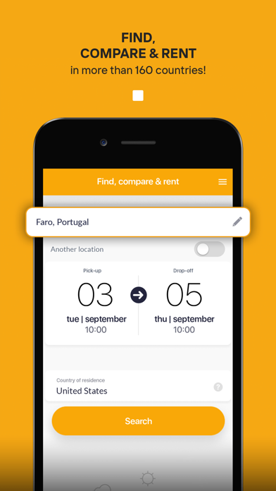 Rentcars: Car rental screenshot 2