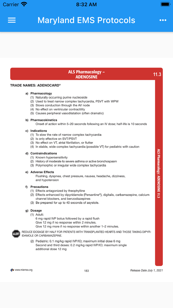Maryland EMS Protocols 2021