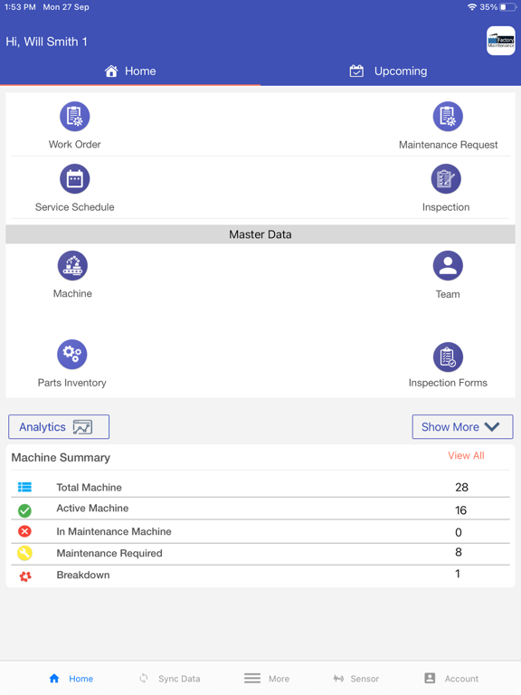 Ifactory Plant Maintenance App 