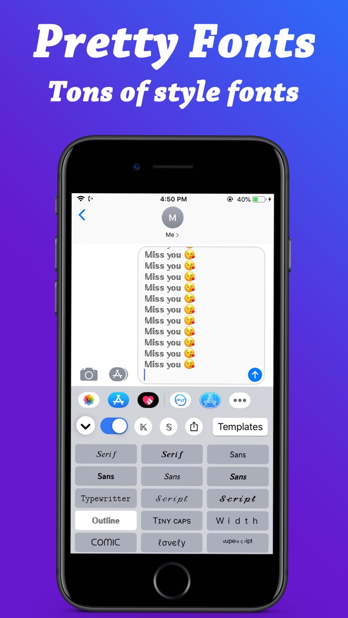 Auto Paste Keyboard Fonts