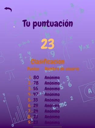 Captura de Pantalla 5 Practica las Tablas iphone