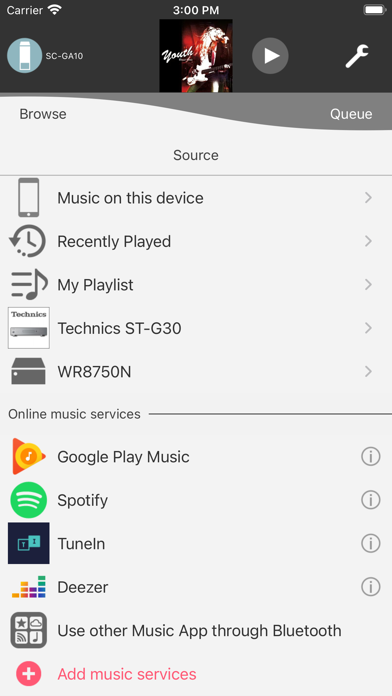 Panasonic Music Control screenshot 3