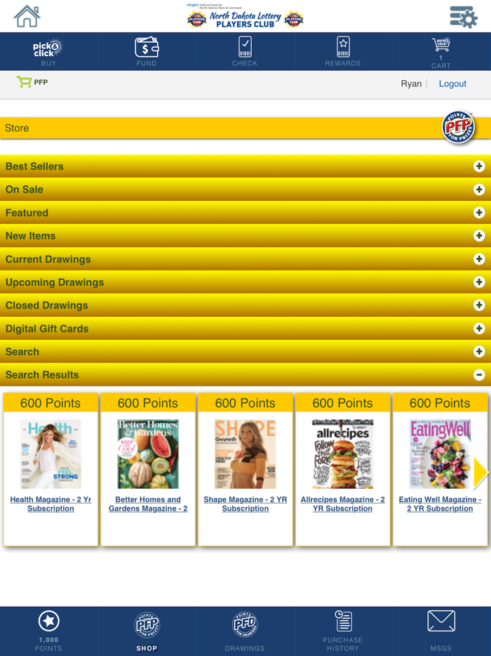 ND Lottery Players Club