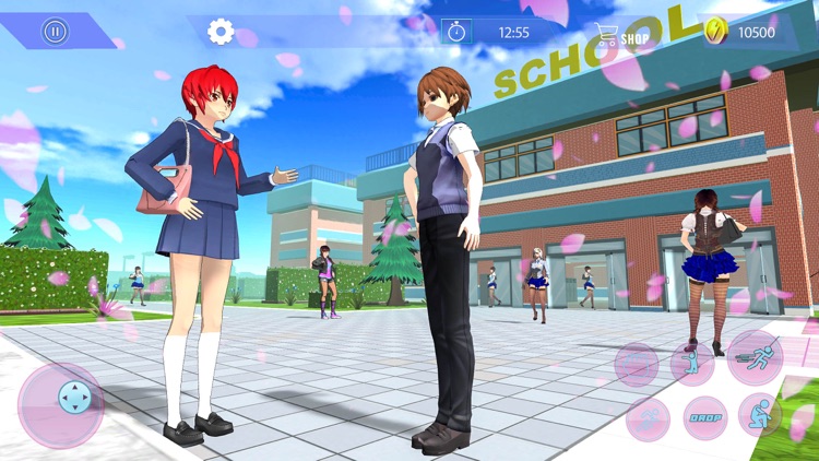 Anime High School Girls Sim 3D screenshot-4
