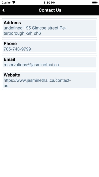 Jasmine Thai Cuisine App