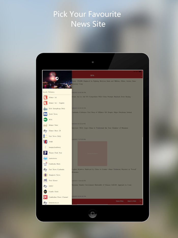 Cambodia News Reader