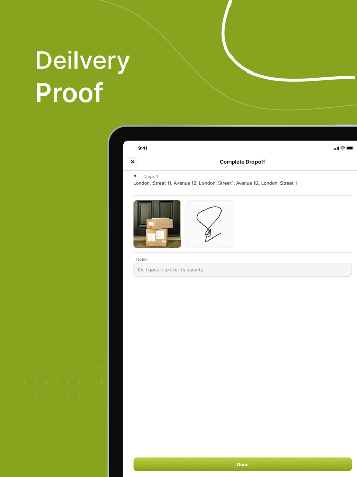 Hello Courier Driver