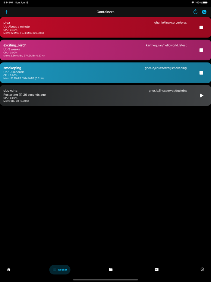 sumo - Linux/Docker monitor