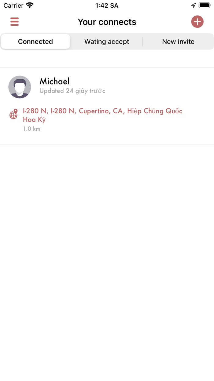Connect Widget Track Location