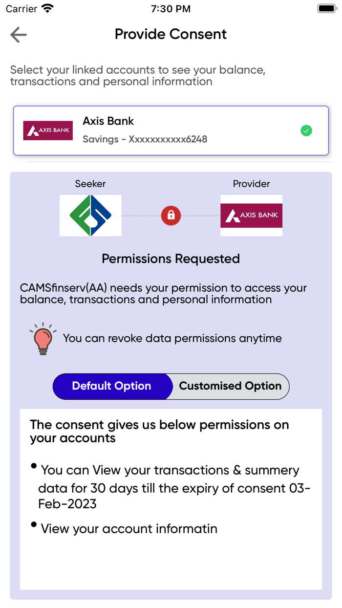 CAMSfinserv Account Aggregator