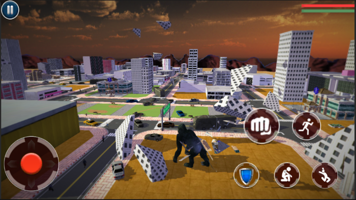 Kaiju Gorilla Vice Town Attack