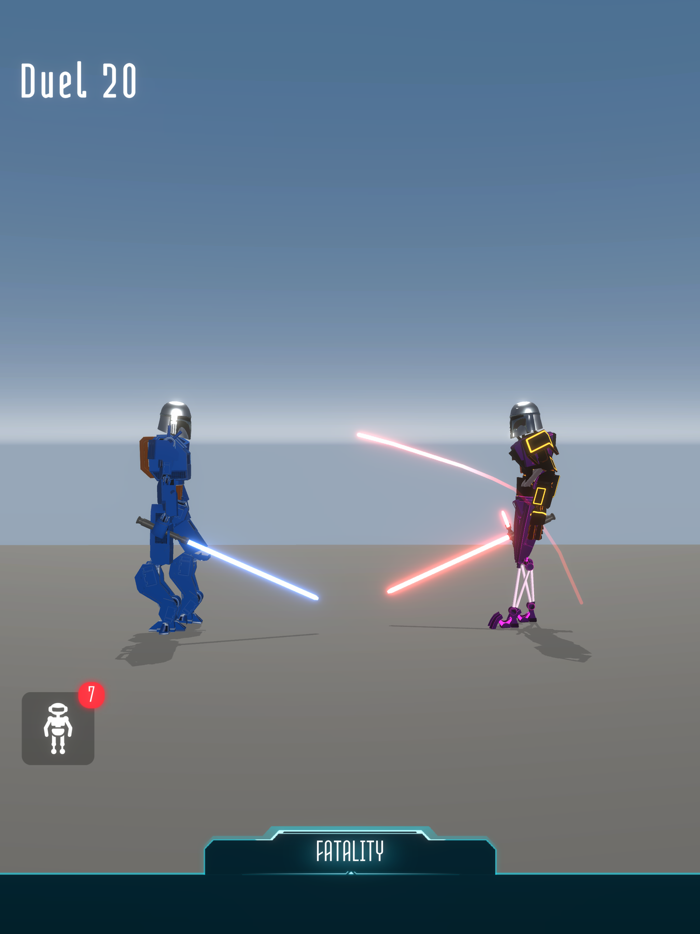 Robot Fighting Draw Battle