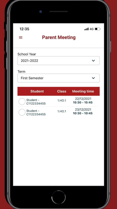 VAS Parent Portal screenshot 2