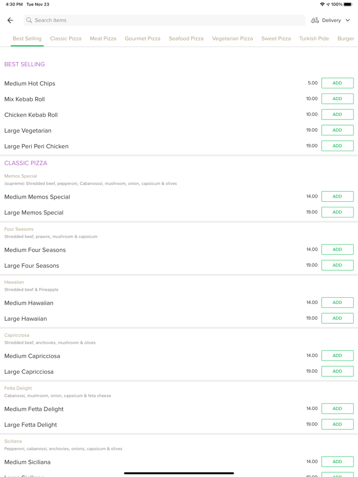 Memos Pizza Pide and Kebabs