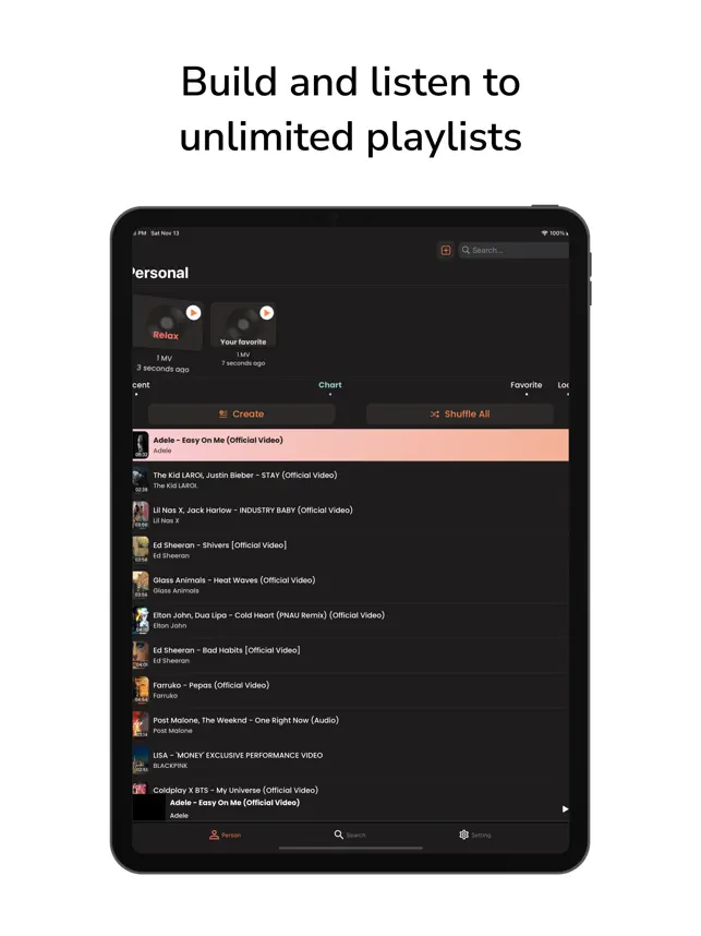 Screenshot 1 PlayTube ▸ Video & Music Pro iphone